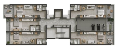 Cobertura, 1 quarto, 56 m² - Foto 4