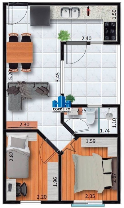 Apartamento, 2 quartos, 641000 m² - Foto 2