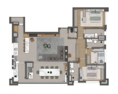 Apartamento, 3 quartos, 127 m² - Foto 5