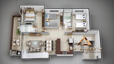 Apartamento, 3 quartos, 105 m² - Foto 4