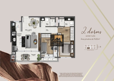 Apartamento, 2 quartos, 74 m² - Foto 5