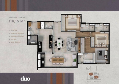 Apartamento, 3 quartos, 116 m² - Foto 5