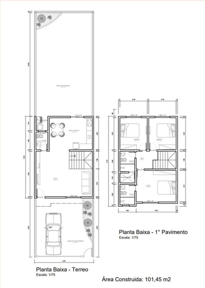 Casa, 3 quartos - Foto 1