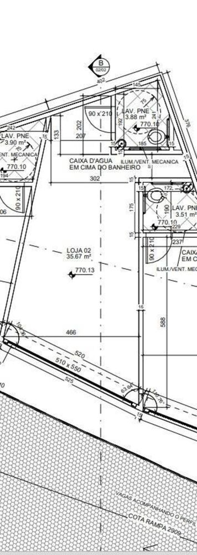 Loja-Salão, 54 m² - Foto 3