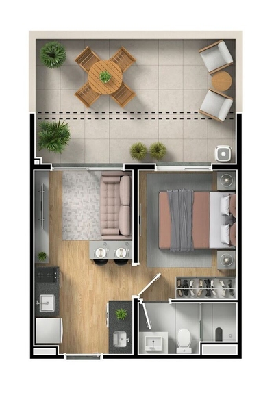 Cobertura, 2 quartos, 84 m² - Foto 5