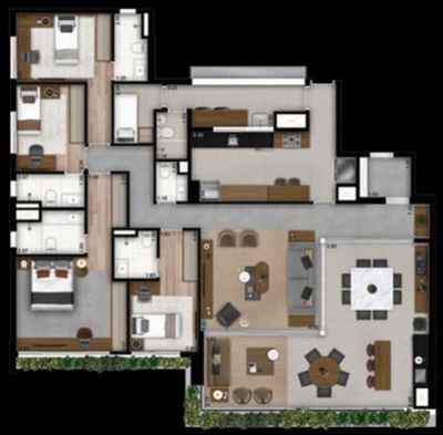 Apartamento, 4 quartos, 201 m² - Foto 5