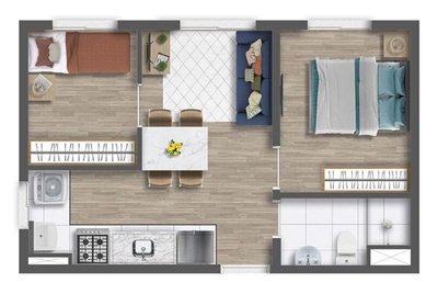 Cobertura, 2 quartos, 71 m² - Foto 3