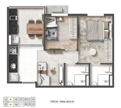 Apartamento, 2 quartos, 67 m² - Foto 4