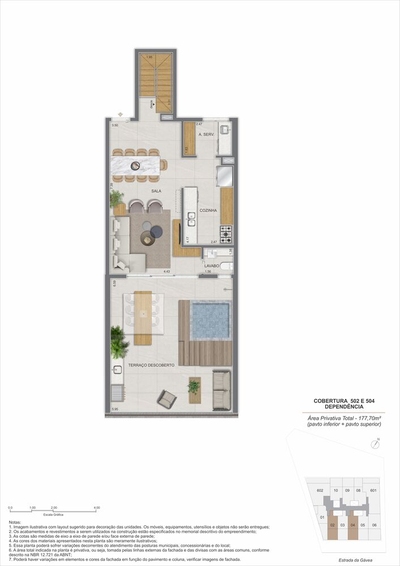 Cobertura, 3 quartos, 177 m² - Foto 2