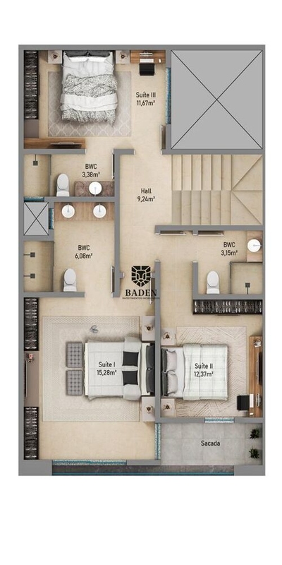 Sobrado, 3 quartos, 220 m² - Foto 3