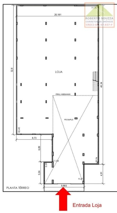 Loja-Salão, 1328 m² - Foto 2