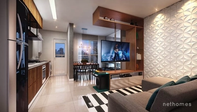 Apartamento, 2 quartos, 52 m² - Foto 3