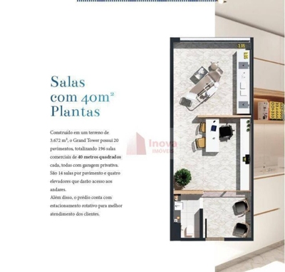 Sala-Conjunto, 40 m² - Foto 3