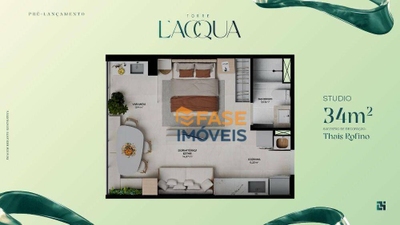 Apartamento, 1 quarto, 34 m² - Foto 1