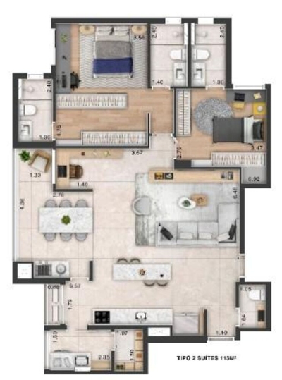 Apartamento, 3 quartos, 90 m² - Foto 4
