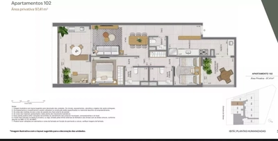 Cobertura, 3 quartos, 177 m² - Foto 2