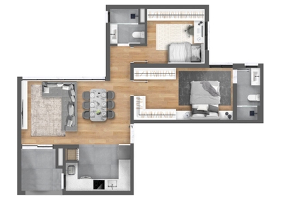 Cobertura, 3 quartos, 194 m² - Foto 3