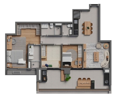 Cobertura, 3 quartos, 201 m² - Foto 4