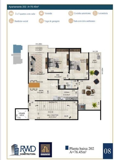 Apartamento, 2 quartos, 96 m² - Foto 4