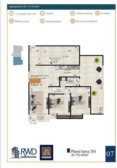 Cobertura, 3 quartos, 115 m² - Foto 5