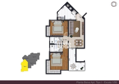 Apartamento, 2 quartos, 58 m² - Foto 2