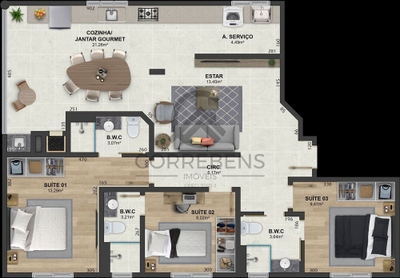 Apartamento, 4 quartos, 181 m² - Foto 5