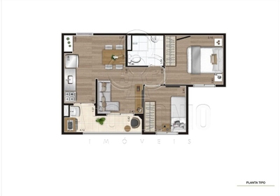 Apartamento, 2 quartos, 43 m² - Foto 2