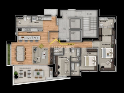 Apartamento, 3 quartos, 145 m² - Foto 4