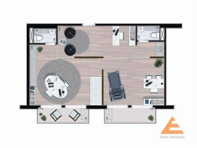 Sala-Conjunto, 40 m² - Foto 3