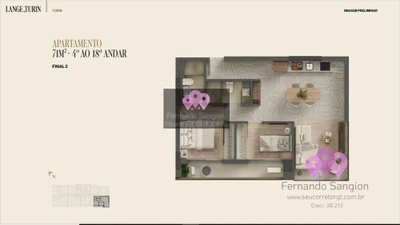 Apartamento, 2 quartos, 71 m² - Foto 1