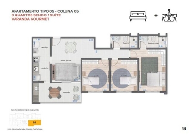 Apartamento, 2 quartos, 65 m² - Foto 3