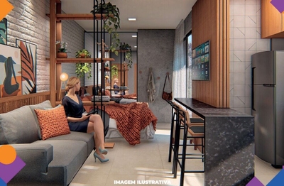 Apartamento, 1 quarto, 27 m² - Foto 1