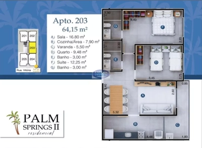 Apartamento, 2 quartos, 64 m² - Foto 2