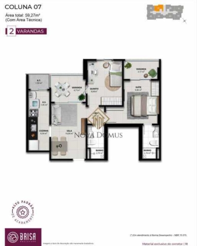 Apartamento, 2 quartos, 59 m² - Foto 4