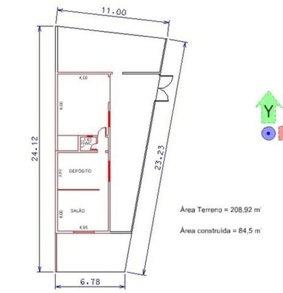 Depósito-Galpão, 84 m² - Foto 3