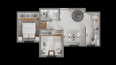 Apartamento, 2 quartos, 41 m² - Foto 5