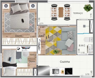Apartamento, 2 quartos, 39 m² - Foto 4