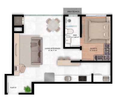 Apartamento, 2 quartos, 79 m² - Foto 3