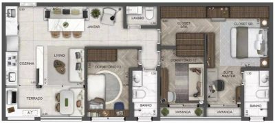Apartamento, 2 quartos, 62 m² - Foto 2