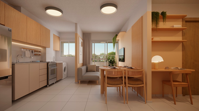 Apartamento, 2 quartos, 35 m² - Foto 2