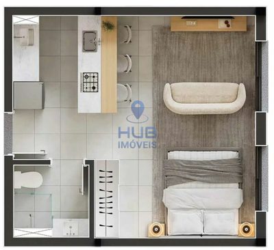 Apartamento, 2 quartos, 52 m² - Foto 1
