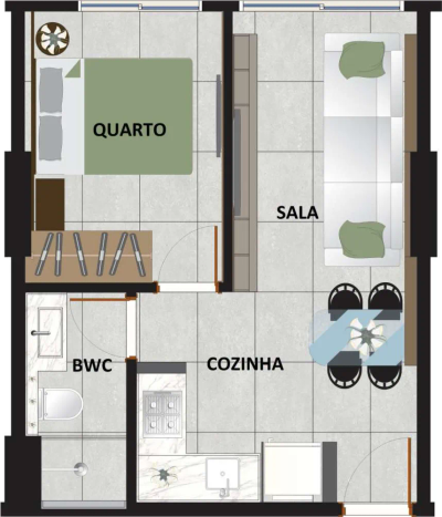 Apartamento, 1 quarto, 30 m² - Foto 4