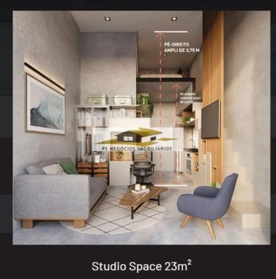 Apartamento, 1 quarto, 23 m² - Foto 1