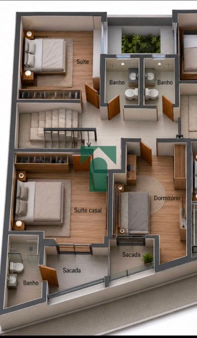 Sobrado, 3 quartos, 121 m² - Foto 3