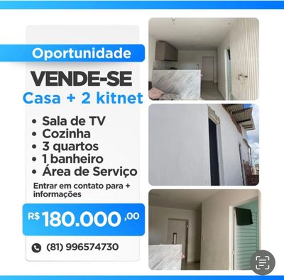 Casa, 3 quartos - Foto 1