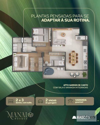 Apartamento, 3 quartos, 80 m² - Foto 2