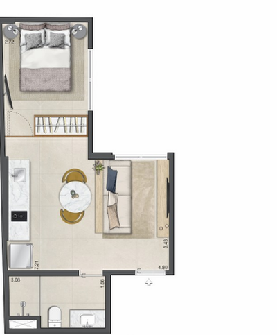 Casa, 2 quartos, 61 m² - Foto 1
