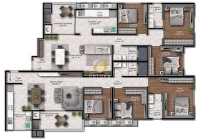 Apartamento, 3 quartos, 147 m² - Foto 5