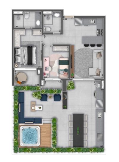 Apartamento, 3 quartos, 94 m² - Foto 4