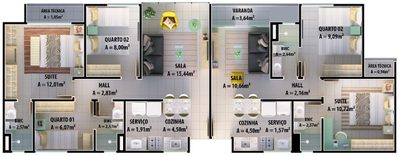 Apartamento, 3 quartos - Foto 2